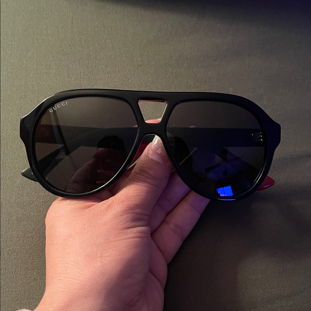 Gucci Dark Aviator Sunglasses